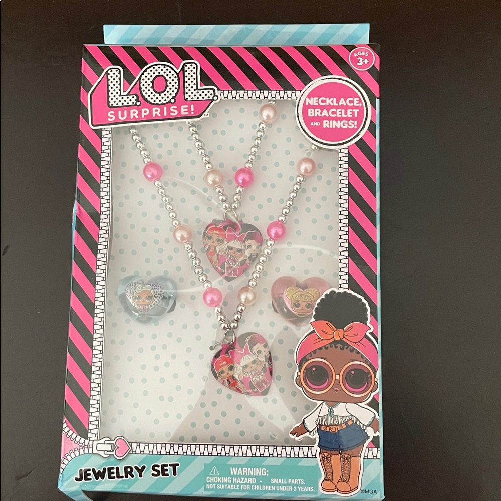 Brand new Lol surprise dolls jewelry set Easter basket